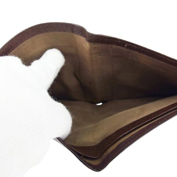 GUCCI Bi -fold Fudta Korn Plate Leather Authentic USED - Picture 7 of 10